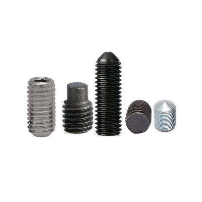 KWALITEIT  Custom Flat Point Hollow Hexagon Set Screws SS304 Hex Socket Allen Nose Grub Screw Set fabriek